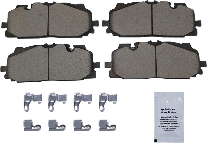 HUSCH D1894 Front Ceramic Brake Pads Kit Fit For Audi A4 Quattro 2021-2023, For A5 Quattro 2021-2023, For A6 Quattro 2019-2022, For A7 Sportback 2019-2022, For A8 Quattro 2019-2021, For S4 2018-2023 - Image 2